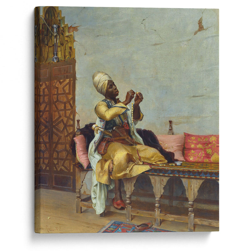 Stringing Pearls (1882) - Theodoros Ralli - Canvas Print