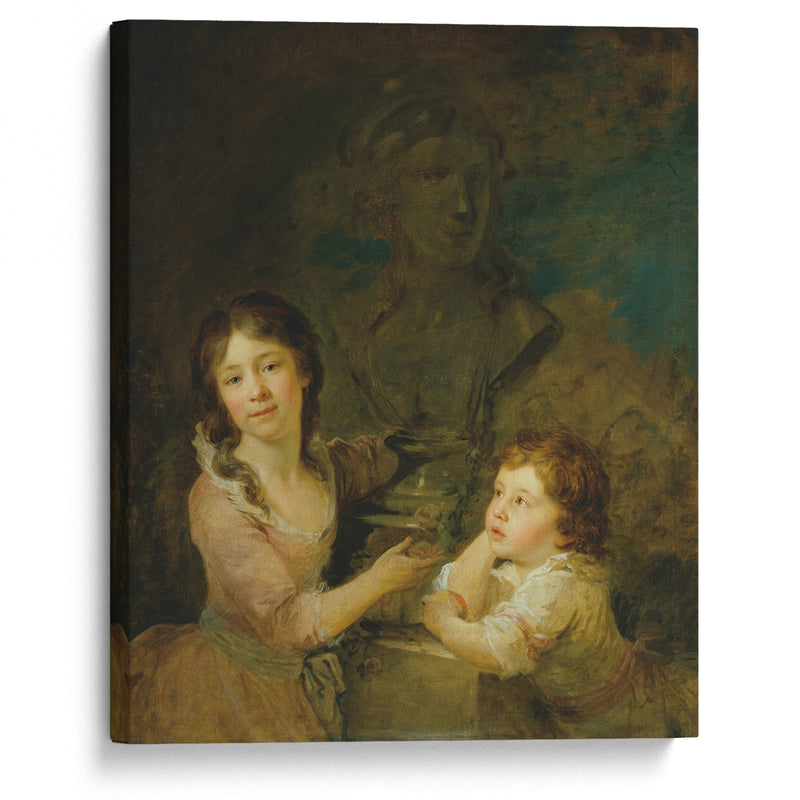 Zwei Kinder aus der Familie der Grafen Thomatis (1788-1789) - Johann Baptist von Lampi the Elder - Canvas Print