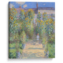 The Artist’s Garden at Vétheuil (1881) - Claude Monet - Canvas Print