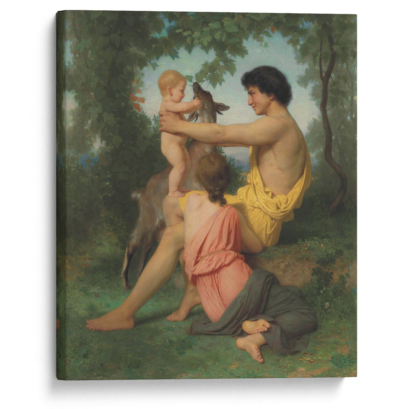 Idylle; famille antique - William Bouguereau - Canvas Print