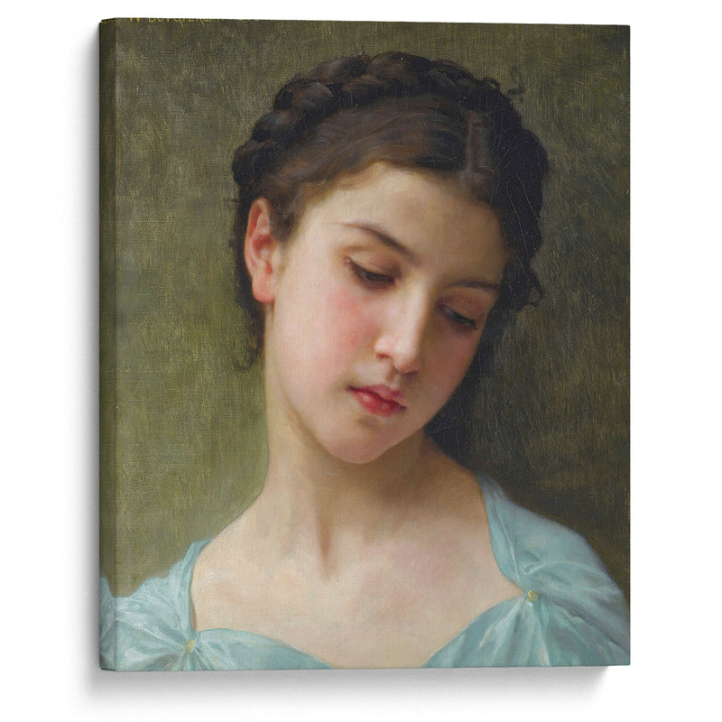 Portrait De Jeune Fille (1898) - William Bouguereau - Canvas Print