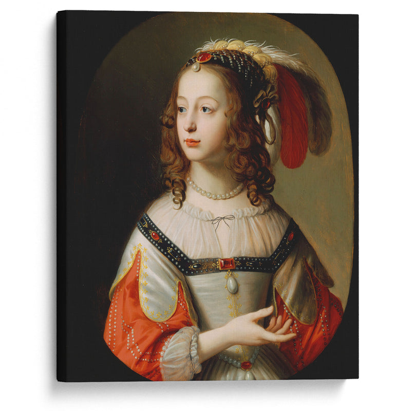 Portrait of Sophia, Princess Palatine (1641) - Gerard van Honthorst - Canvas Print