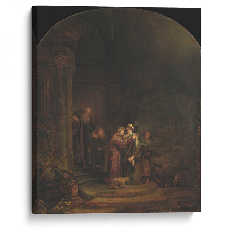 The Visitation (1640) - Rembrandt van Rijn - Canvas Print