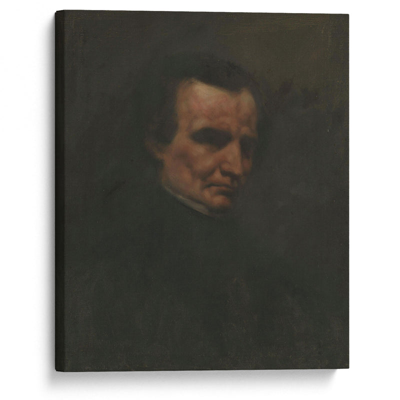 Portrait of the Composer Hector Berlioz (1850) - Gustave Courbet - Canvas Print