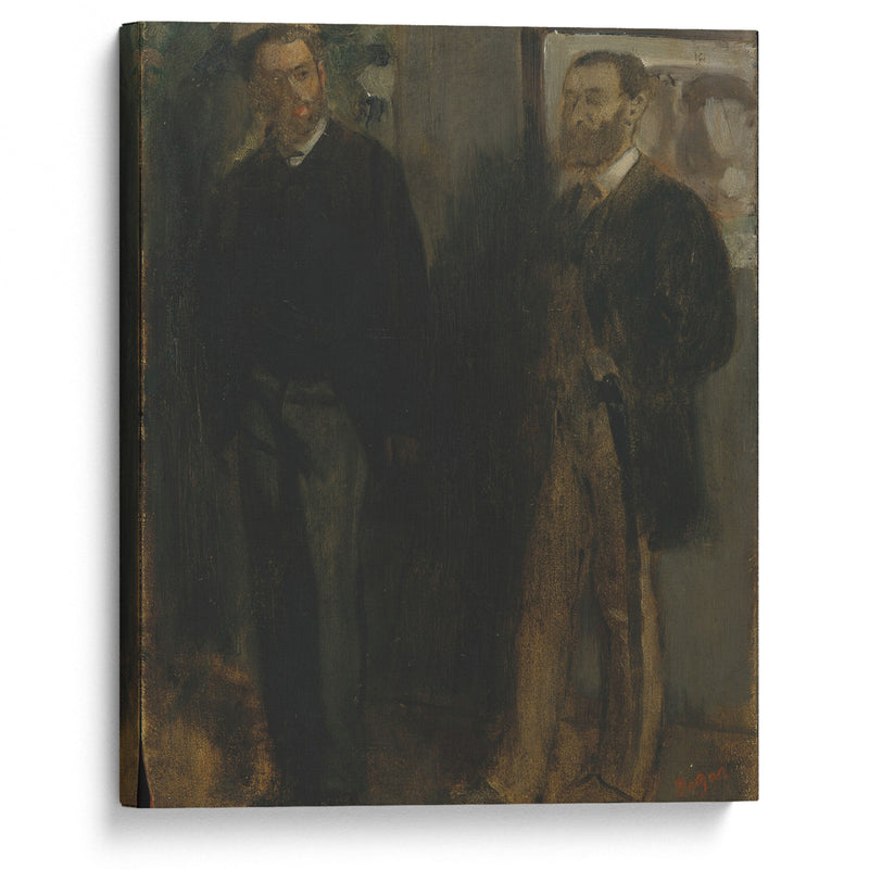 Two Men (ca. 1865–69) - Edgar Degas - Canvas Print