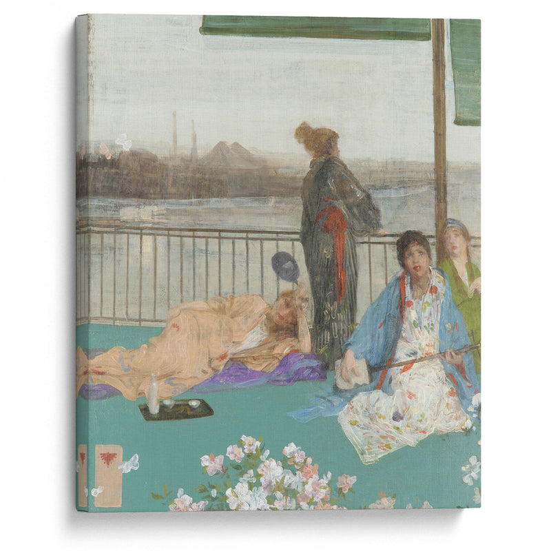 Variations in Flesh Colour and Green – The Balcony (1864-1870) - James Abbott McNeill Whistler - Canvas Print