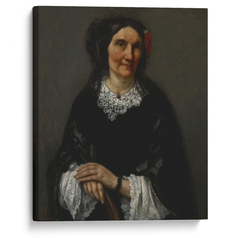 Portrait of Anika Psalmon, Mrs. Robin (1862) - Gustave Courbet - Canvas Print