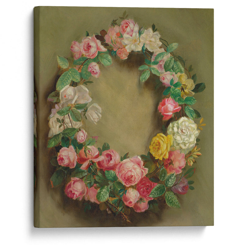 Couronne De Roses (circa 1858) - Pierre-Auguste Renoir - Canvas Print