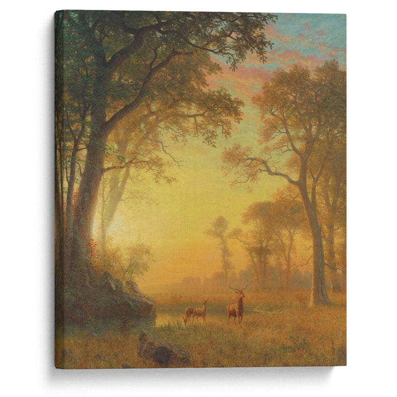 Light In The Forest - Albert Bierstadt - Canvas Print