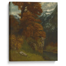 The Glen at Ornans (Bords du Doubs; Effet d’Automne) (1866) - Gustave Courbet - Canvas Print