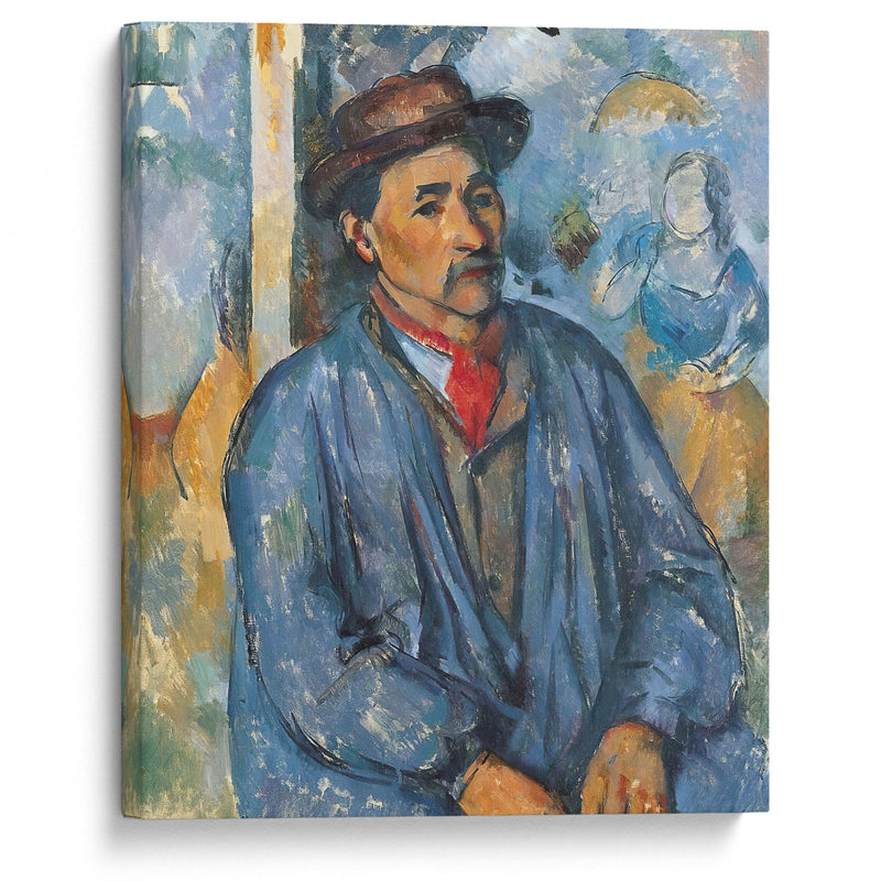 Man in a Blue Smock (c. 1896–97) - Paul Cézanne - Canvas Print