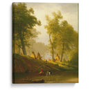 The Wolf River, Kansas (ca. 1859) - Albert Bierstadt - Canvas Print