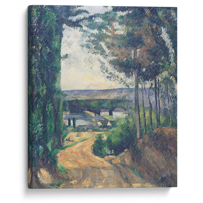 Road leading to the lake (1880) - Paul Cézanne - Canvas Print