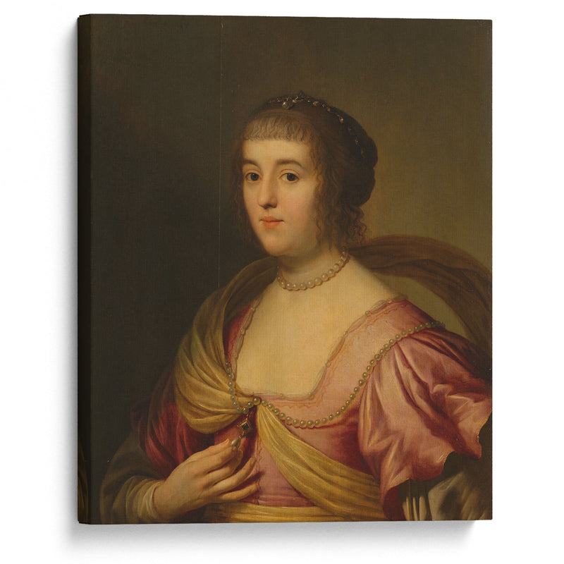 Portrait of Amalia van Solms (1633) - Gerard van Honthorst - Canvas Print