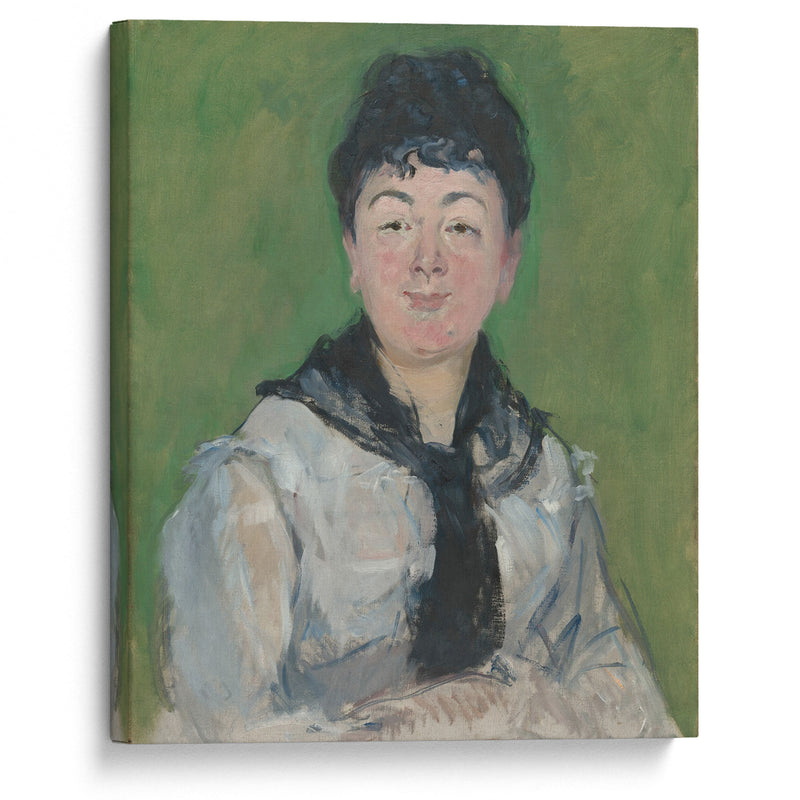 Portrait of a Woman with a Black Fichu (c. 1878) - Édouard Manet - Canvas Print