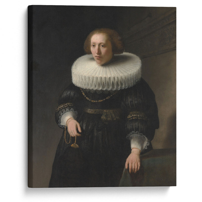 Portrait of a Woman (1632) - Rembrandt van Rijn - Canvas Print