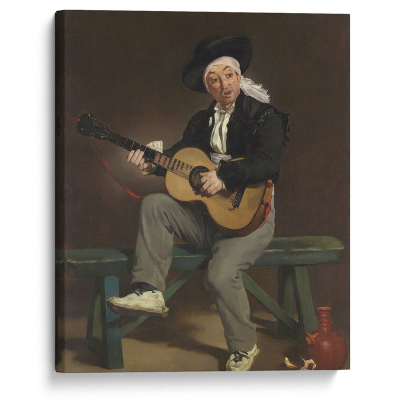 The Spanish Singer (1860) - Édouard Manet - Canvas Print