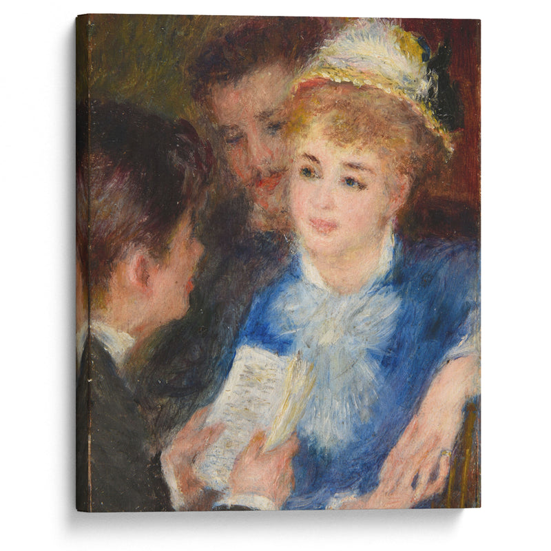 La Lecture du rôle (1876) - Pierre-Auguste Renoir - Canvas Print