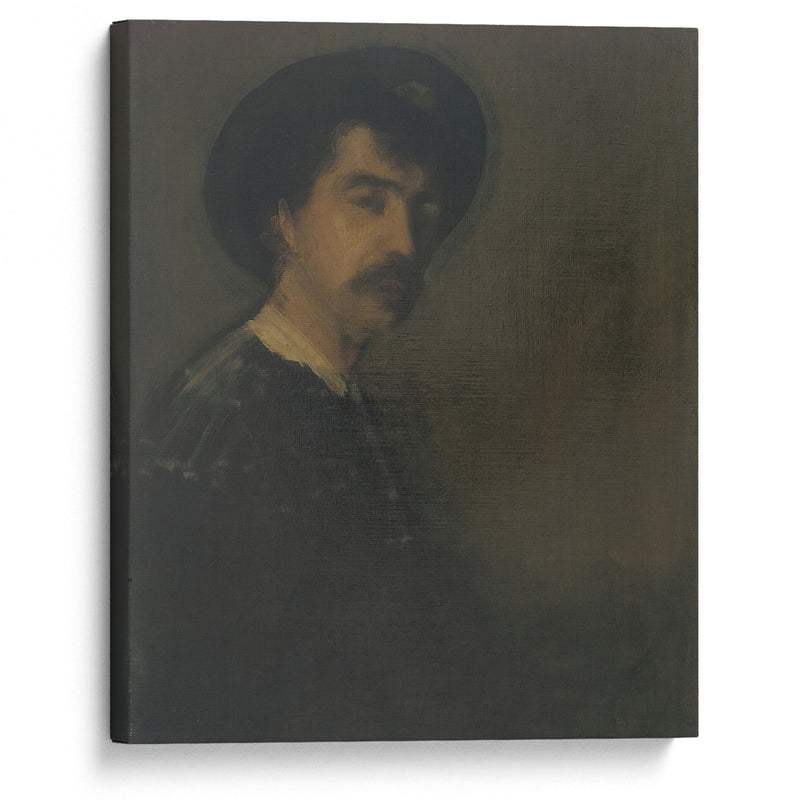 Self-Portrait (1870-1875) - James Abbott McNeill Whistler - Canvas Print