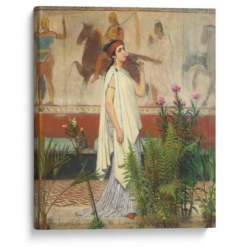 A Greek Woman (1869) - Lawrence Alma-Tadema - Canvas Print