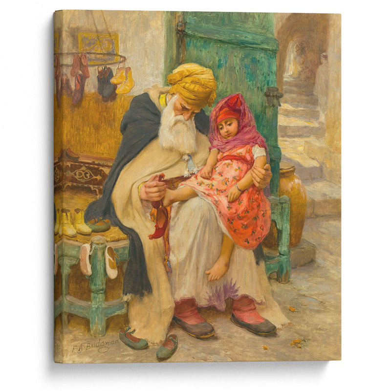 Les babouches - Frederick Arthur Bridgman - Canvas Print