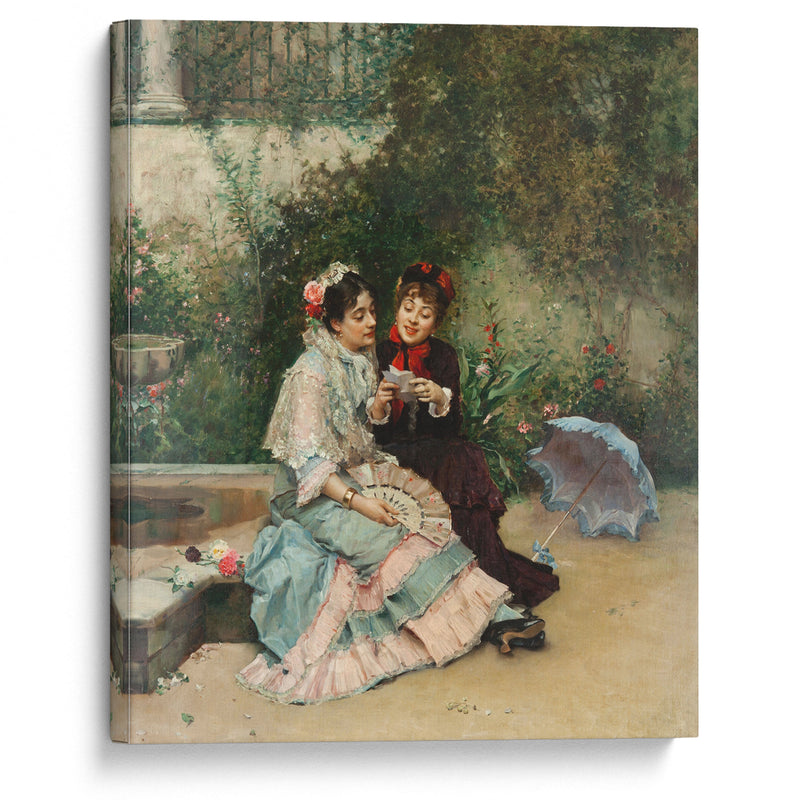 The letter - Raimundo de Madrazo y Garreta - Canvas Print