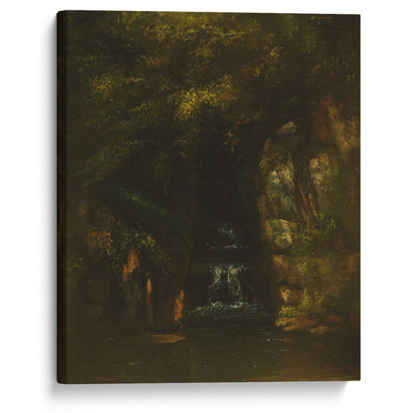 Paysage sans ciel - Gustave Courbet - Canvas Print