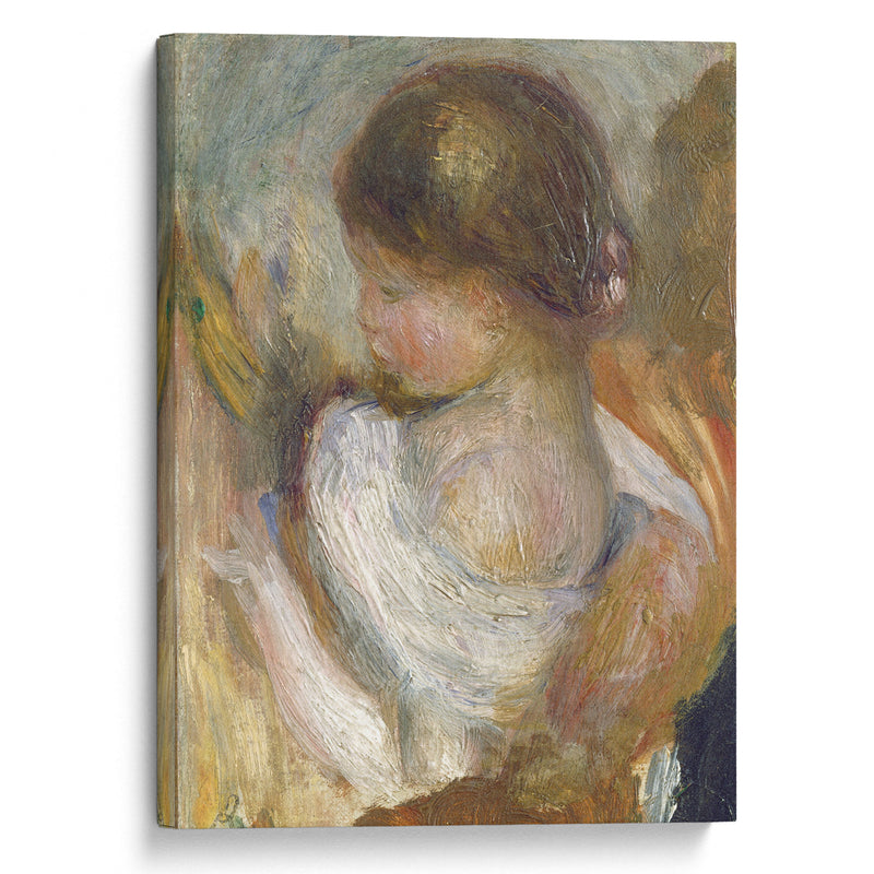 Young Girl Reading (c. 1888) - Pierre-Auguste Renoir - Canvas Print