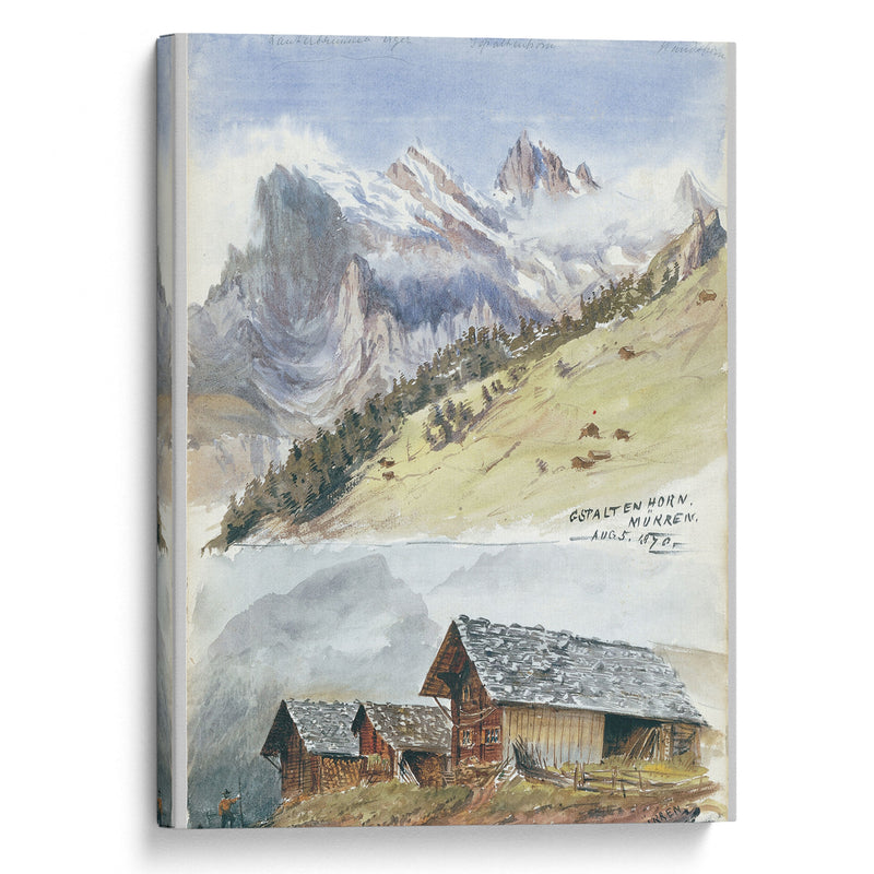 Gspaltenhorn, Mürren (1870) - John Singer Sargent - Canvas Print