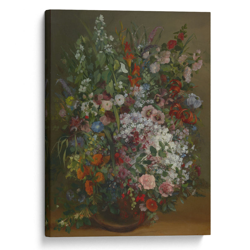 Bouquet of Flowers in a Vase (1862) - Gustave Courbet - Canvas Print