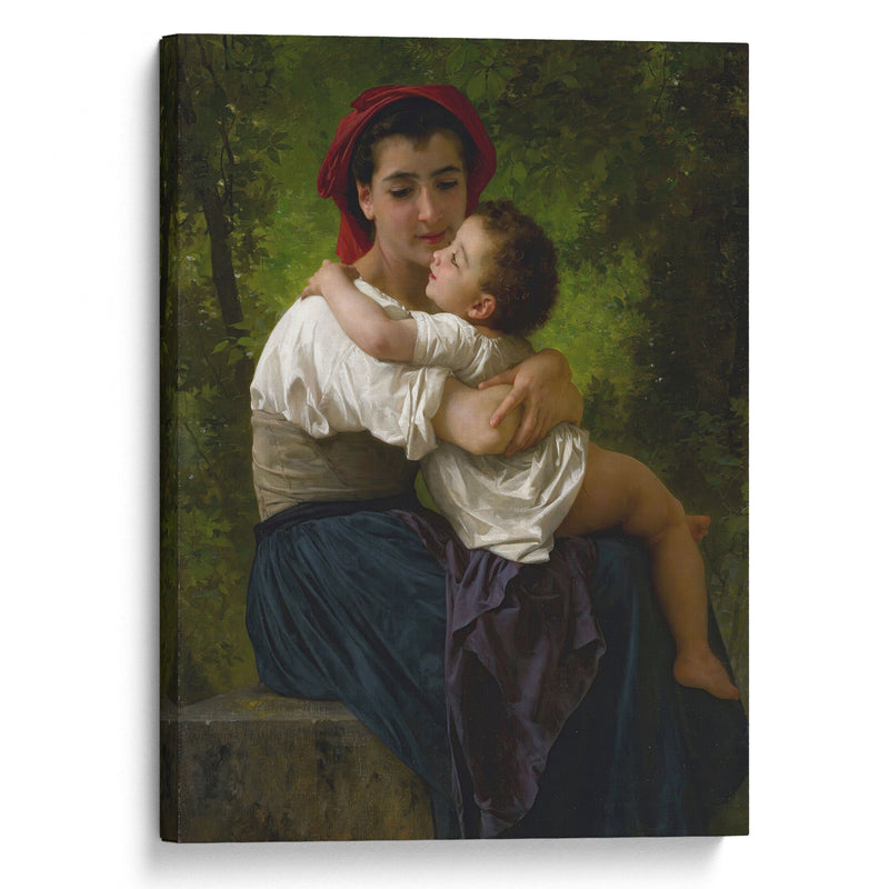 Le Petit Câlin (1878) - William Bouguereau - Canvas Print