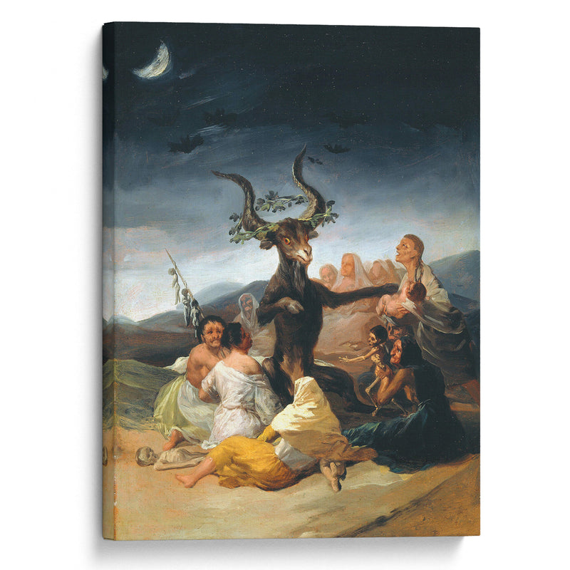 The Sabbath of witches (1797-98) - Francisco de Goya - Canvas Print