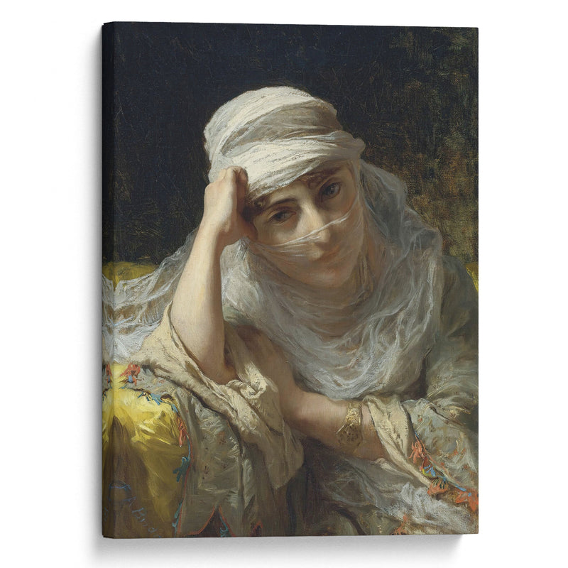 A Constantinople Beauty - Frederick Arthur Bridgman - Canvas Print