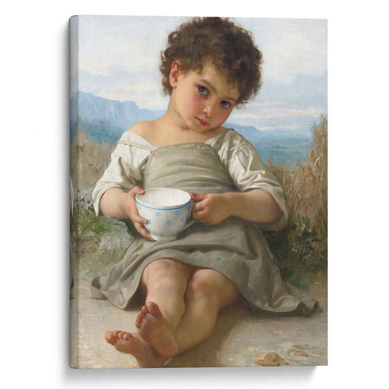 La Tasse De Lait (1879) - William Bouguereau - Canvas Print