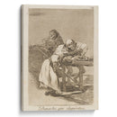 Despacha, que dispiértan. (Be quick, they are waking up.) (1796-1797) - Francisco de Goya - Canvas Print