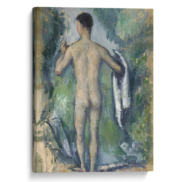 Standing Bather, Seen from the Back (1879) - Paul Cézanne - Canvas Print