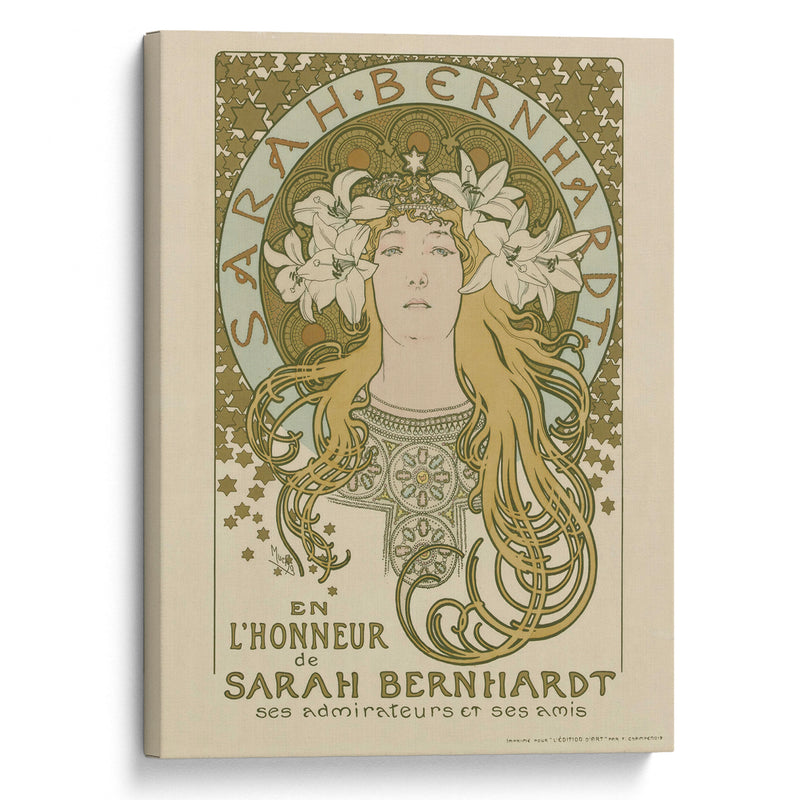 En l’honneur de Sarah Bernhardt – ses admirateurs et ses amis (1896) - Alphonse Mucha - Canvas Print