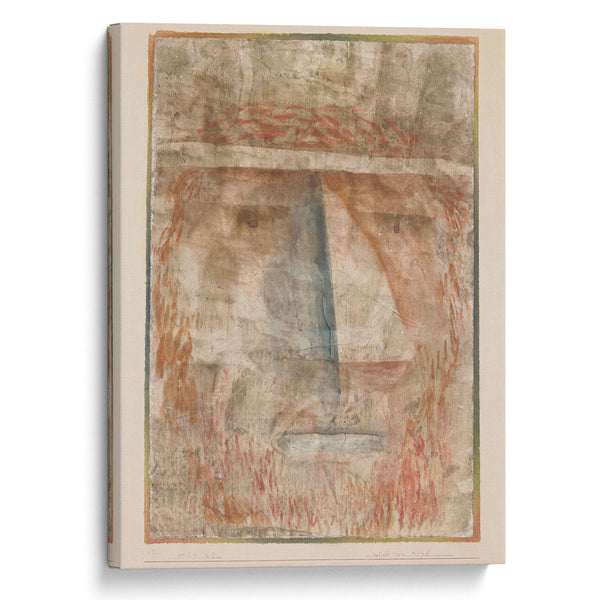 Rotbärtiger Kopf (1929) - Paul Klee - Canvas Print