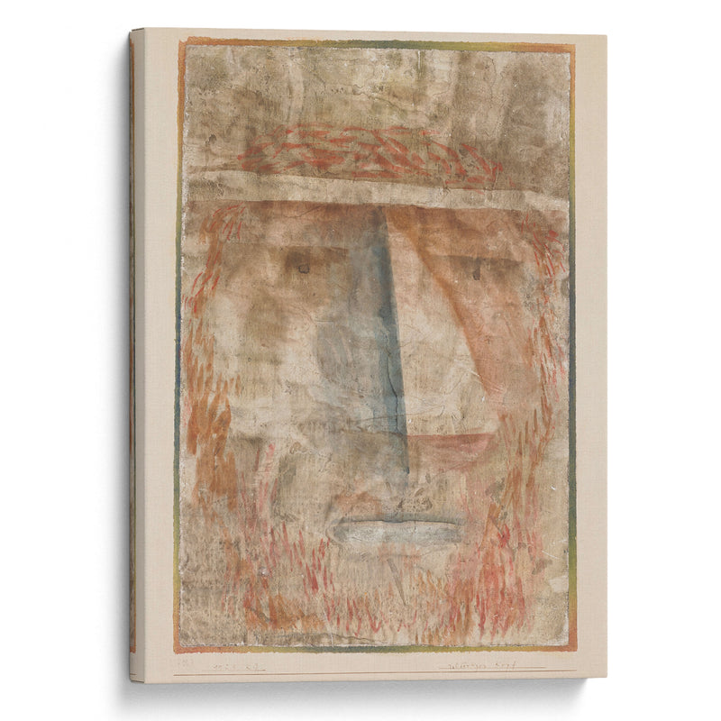 Rotbärtiger Kopf (1929) - Paul Klee - Canvas Print