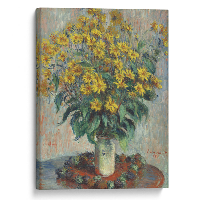 Jerusalem Artichoke Flowers (1880) - Claude Monet - Canvas Print