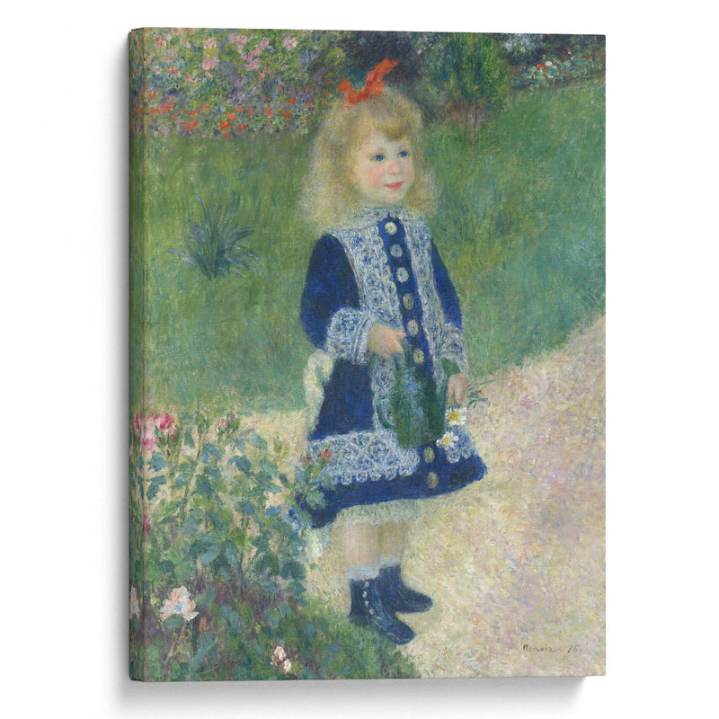 A Girl with a Watering Can (1876) - Pierre-Auguste Renoir - Canvas Print