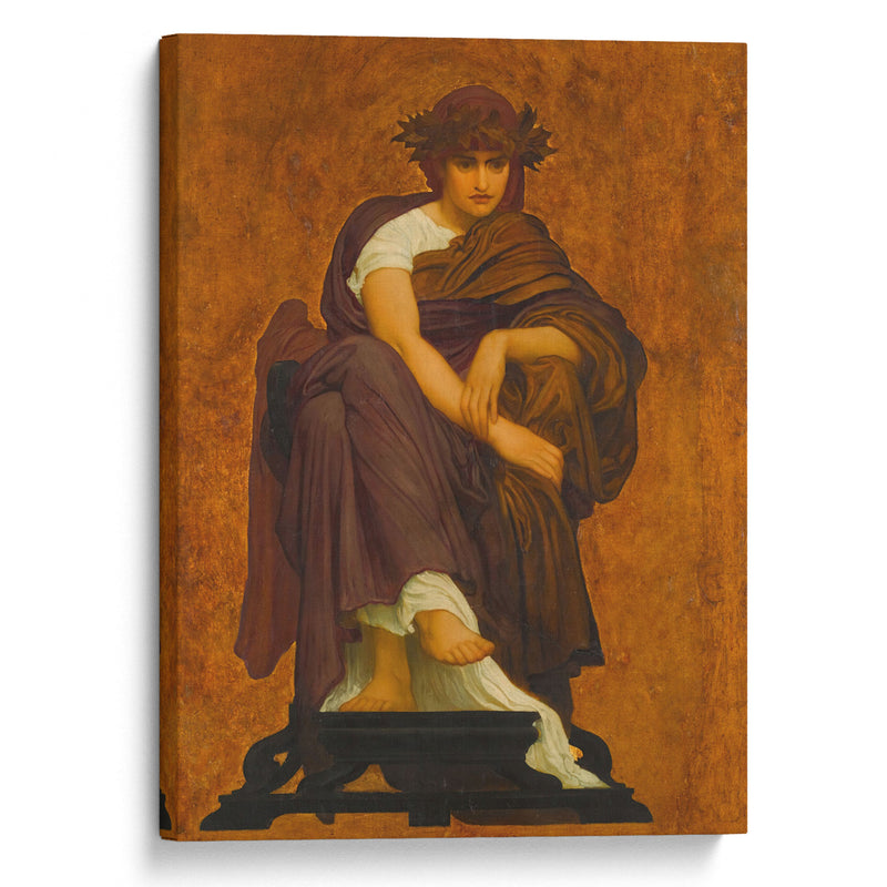 Mnemosyne, Mother of the Muses - Frederic Leighton - Canvas Print