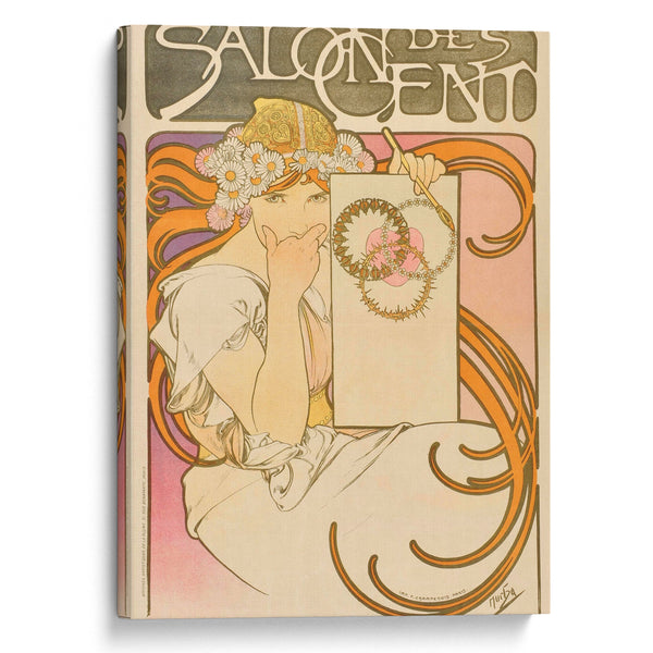 Salon des Cent – June (1897) - Alphonse Mucha - Canvas Print