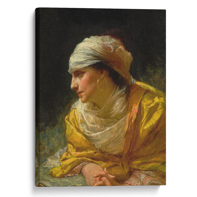 The Glance ( 1881) - Frederick Arthur Bridgman - Canvas Print