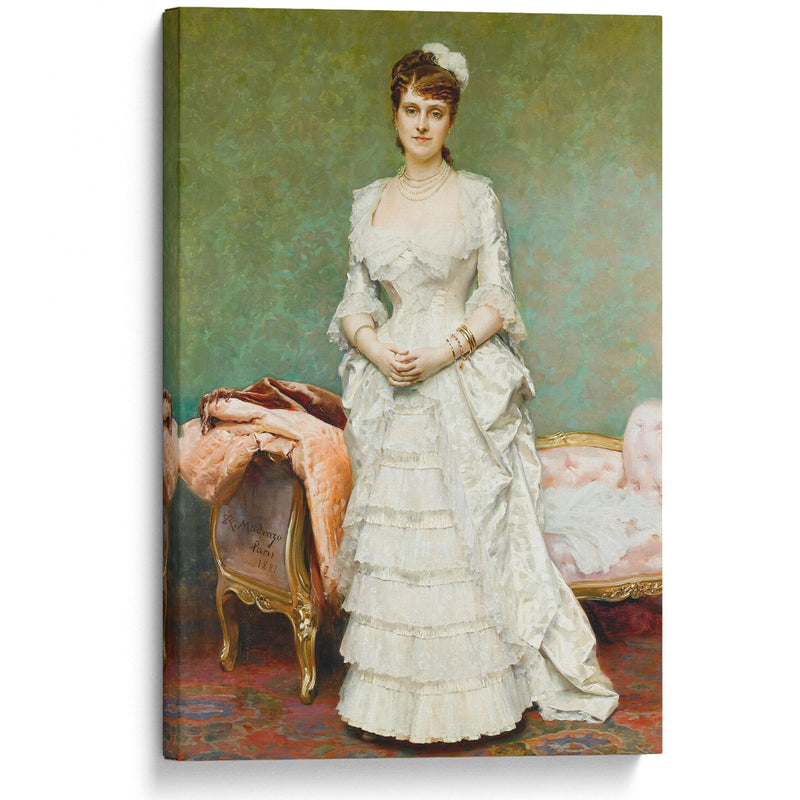 Before the ball (1881) - Raimundo de Madrazo y Garreta - Canvas Print