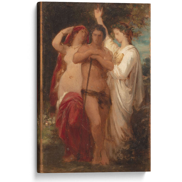 Etude pour Hercule à la croisée des chemins - William Bouguereau - Canvas Print
