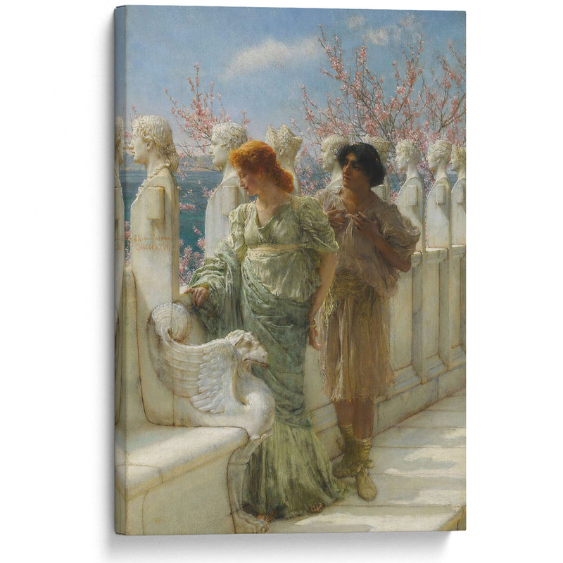 Past And Present Generations - Lawrence Alma-Tadema - Canvas Print