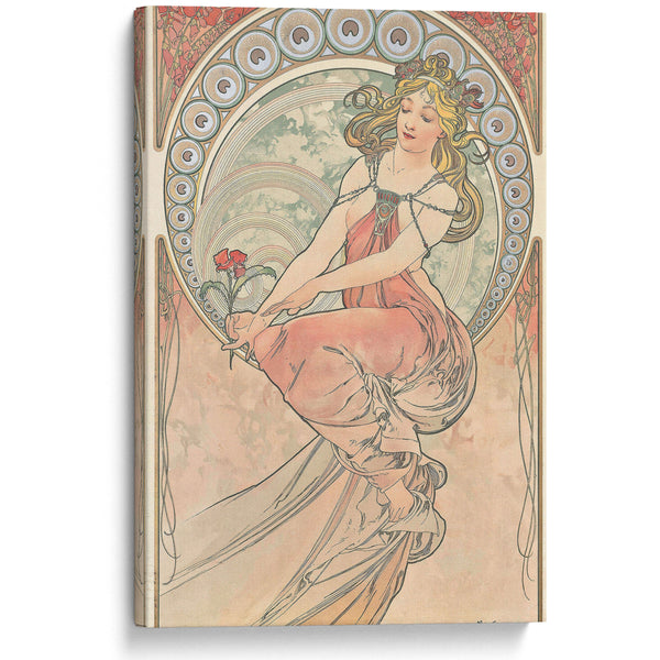 La Peinture (1898) - Alphonse Mucha - Canvas Print