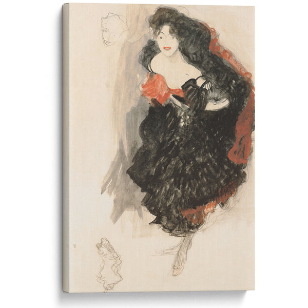 Study for Judith II (ca 1908) - Gustav Klimt - Canvas Print
