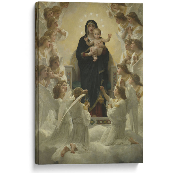 La Vierge aux anges (1900) - William Bouguereau - Canvas Print